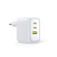 2. Baseus EnerFill FE22 70W Wandladegerät 2 x USB-C + USB-A - Weiß
