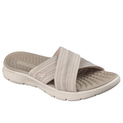 Skechers Damen-Flip-Flops GO WALK FLEX SANDAL IMPRESSED 141420 DKTP