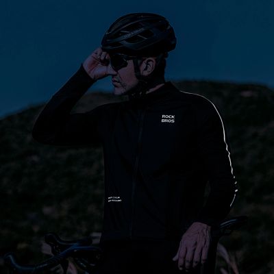 7. Rockbros Herbst/Winter Langarm-Radjacke XL - Schwarz