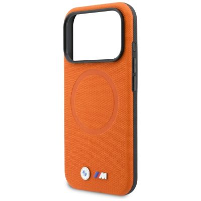 6. BMW M FW MagSafe Hülle mit Metalllogo für iPhone 17 Pro – Orange
