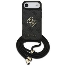 Guess 4G Big Logo Cord Strap Crossbody Case für iPhone Air - Schwarz