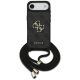 Guess 4G Big Logo Cord Strap Crossbody Case für iPhone Air - Schwarz