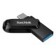 8. SanDisk Ultra Dual GO SDDDC3-128G-G46 USB-Stick (128 GB; USB 3.0, USB-C; schwarz)
