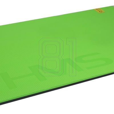 3. HMS Premium MFK01 Grün-Schwarze Club Fitnessmatte mit Löchern