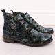 33. Damen-Lackstiefeletten in grüner Kroko-Optik Rieker 71205-90