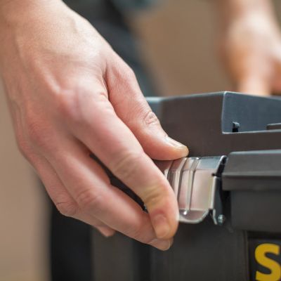 17. Stanley Essential Hartschalenkoffer, Kunststoff, Grau/Gelb