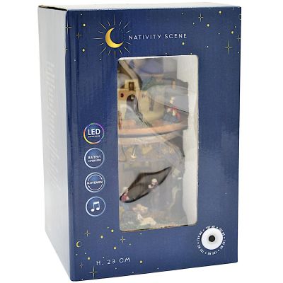 6. LED-Dekorative Krippe 14x14x23cm