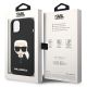 8. Karl Lagerfeld KLHCP14MSLKHBK iPhone 14 Plus 6.7" Hardcase schwarz / schwarzes Silikon Karl`s Head
