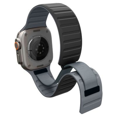 4. Spigen Athlex Air M Armband für Apple Watch 44 / 45 / 46 / 49 mm – Schwarz und Grau