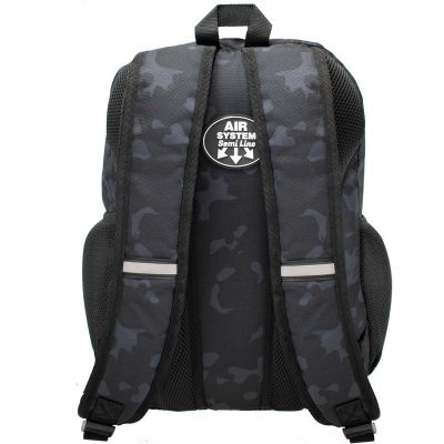 4. Jugendrucksack in Graphit-Schwarz SEMI LINE