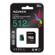 4. ADATA Premier Pro 512 GB UHS1 U3 V30 A2 + Adapter