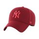 3. '47 Brand New York Yankees MVP Snapback Burgunderrote Kappe B-MVPSP17WBP-RZD