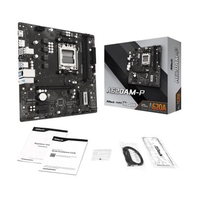 7. Asrock A620AM-P AMD A620A Sockel AM5 Micro-ATX