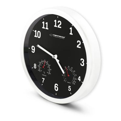 12. Esperanza LYON EHC016K Wanduhr (schwarz)