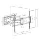 MACLEAN Wirtschaftliche TV-Halterung 60-120" 120 kg VESA 900x600 MC-482