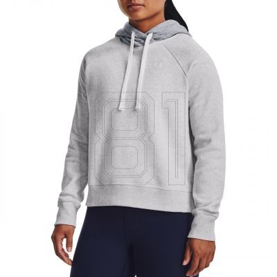 6. Under Armour Rival Fleece CB Hoodie W 1373031 014