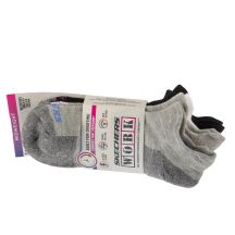 Skechers 3er-Pack Work Lowcut Damensocken S119052-GRBK Grau Einheitsgröße