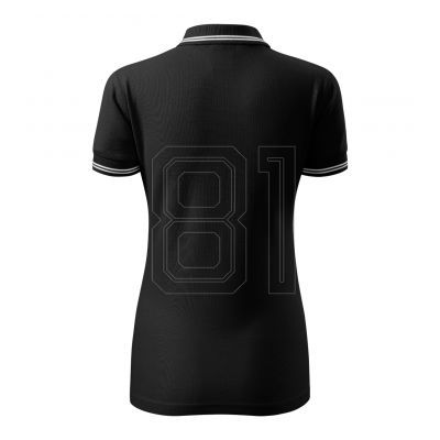 2. Adler Urban W MLI-22001 schwarzes Poloshirt
