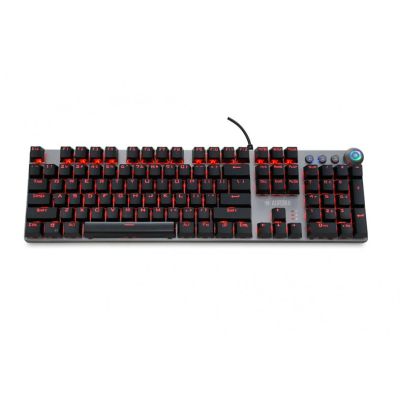 55. IBOX AURORA K-4 RGB IKGMK4 Mechanische Tastatur (USB; (US); Schwarz)