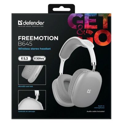 5. Defender Bluetooth Freemotion Kopfhörer B645 Grau 63646