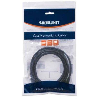 5. INTELLINET Patchkabel CAT6 UTP 3,0 m Schwarz 100 % MI