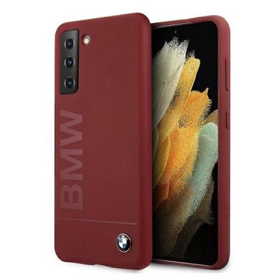 BMW Silikon-Signatur-Logo-Hülle für Samsung Galaxy S21+ – Rot