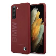 BMW Silikon-Signatur-Logo-Hülle für Samsung Galaxy S21+ – Rot