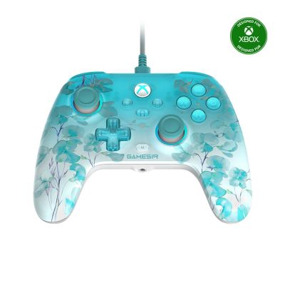 6. Gamesir T7 Pro kabelgebundener Controller mit Blumenmuster für XBOX