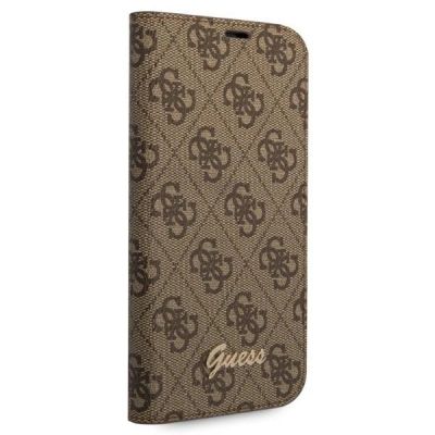 5. Guess GUBKP14XHG4SHW iPhone 14 Pro Max 6,7 "braun / braunes Buch 4G Vintage Gold Logo