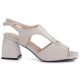 Beige Damen-Sandalen mit hohem Absatz, Modell Vinceza 26-62286