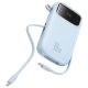 4. Baseus QPow 2 30W 10000mAh Powerbank mit integrierten USB-C-Kabeln – Blau