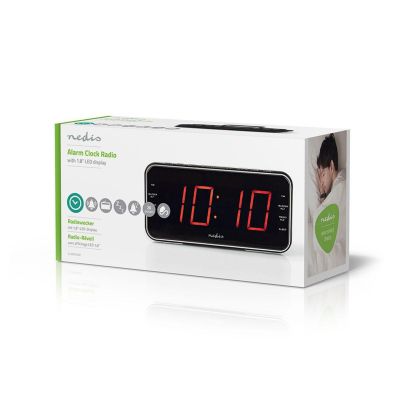 12. Nedis CLAR004BK Digitaler Wecker Schwarz