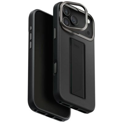 Uniq Heldro Pro Magclick Ladehülle für iPhone 17 Pro Max – Schwarz