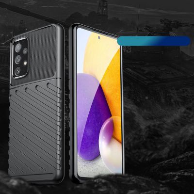2. Thunder Case flexible gepanzerte Hülle für Samsung Galaxy A73 schwarz