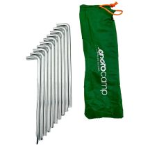Zeltpflöcke Profi 8 mm 20 cm Set 10 Stück Metall