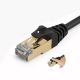 11. Orico PUG-C7 CAT7 10 Gbit/s RJ45 Ethernet-Netzwerkkabel, rund, 5 m, Schwarz