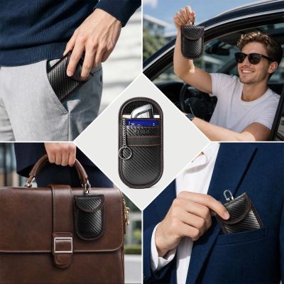 6. Tech-Protect KLR100 RFID-Diebstahlschutzhülle – schwarz und rot