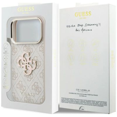 8. Guess 4G & Big Resin Logo Hülle für iPhone 17 Pro / 18 Pro - Pink