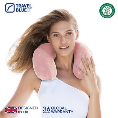 4. TRAVEL BLUE MEMORY-FOAM-REISEKISSEN TRANQUILITY, ROSA