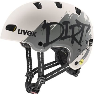 3. UVEX Kid 4 Style MIPS Kinderfahrradhelm, Schmutzig Warmgrau