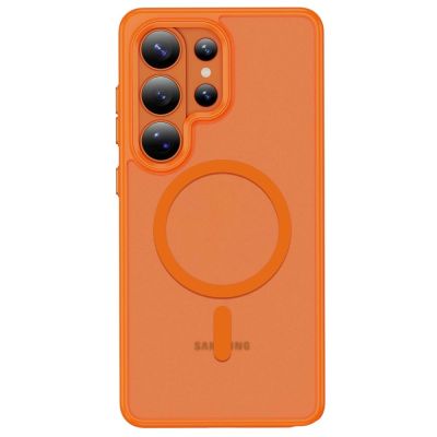3. Tech-Protect Magmat MagSafe Hülle für Samsung Galaxy S26 Ultra – Orange Matt