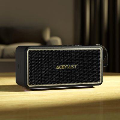 6. Acefast K3 Ultra Kabelloser Lautsprecher mit RGB-Hintergrundbeleuchtung, Bluetooth 5.4 – Schwarz