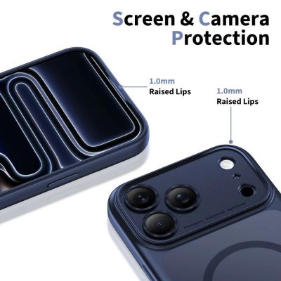 10. Tech-Protect Magpeak Magsafe CC Case für iPhone 17 Pro Max – Matt Marineblau