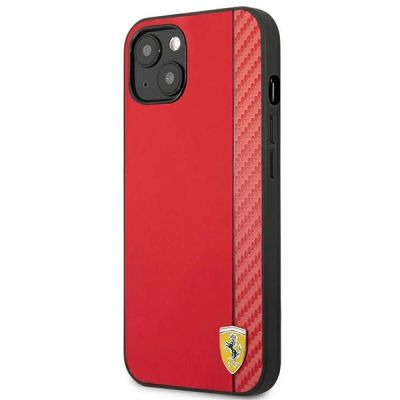 2. Ferrari FESAXHCP13SRE iPhone 13 mini 5.4" rot/rot Hardcase On Track Carbon Stripe