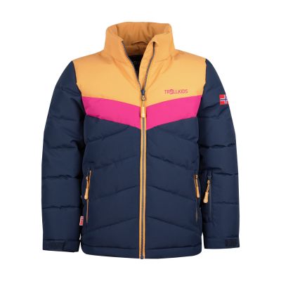 3. Trollkids Mädchen Gryllefjord Jacket isolierte Winterjacke mit Kapuze, Marineblau (461-165)