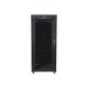 2. LANBERG LCD-Standschrank 19" 27U 800x1200 Schwarze Glastür (Flachverpackung)