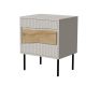 2. INSERTO Nachttisch, 2-teilig, 50 x 40 x 61,5 cm, Kaschmir + LED