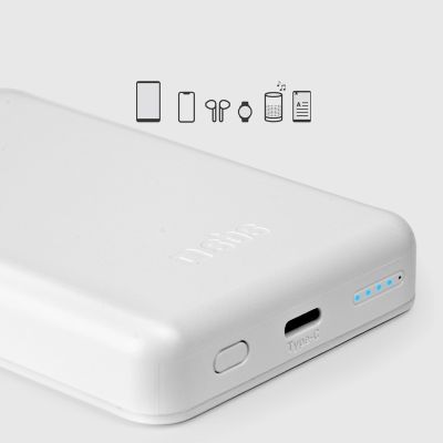 10. Powerbank SBS TEBB5000MAG1CW 5000 mAh USB-C, MagSafe kompatibel – Weiß