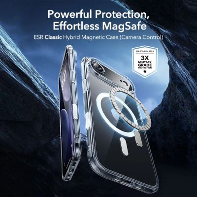 2. ESR Classic Hybrid MagSafe + Panzerglas-Set für iPhone 17 Air – Klar