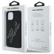 8. Karl Lagerfeld 3D Rubber Signature iPhone 15 Hülle - Schwarz